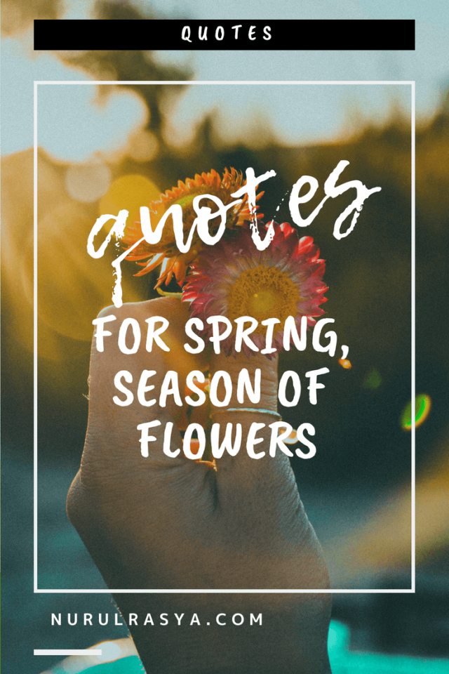 March Book Quotes For Spring | The Season Of Flowers