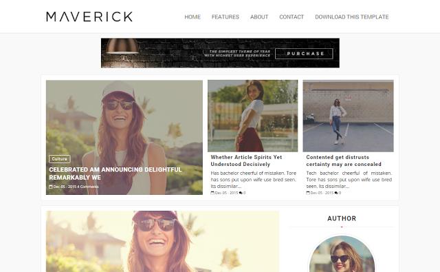 12 Awesome And Free Responsive Blogger Templates 9 blogger templates