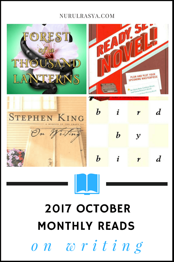 2017 October Monthly Reads | On Writing 2 2017 october monthly reads