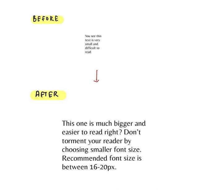 How To Make Your Blog Beautiful And Attract Readers To Stay 14 How to make your blog beautiful and attract readers; font size