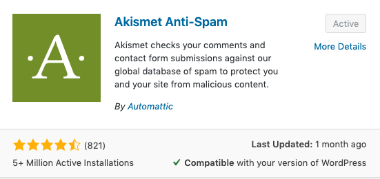 17 Best Free Plugin For Newbies In 2019 14 Akismet Anti Spam