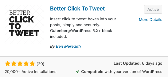 17 Best Free Plugin For Newbies In 2019 12 Better Click to Tweet