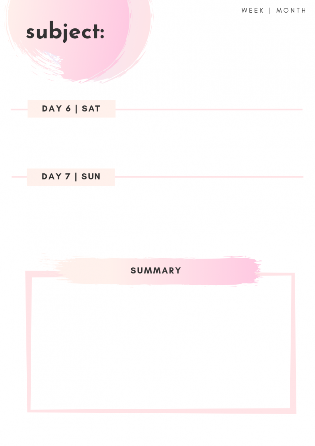 Japanese Language Study Starter Pack For Beginners 14 Pink Weekly Study Plan-2