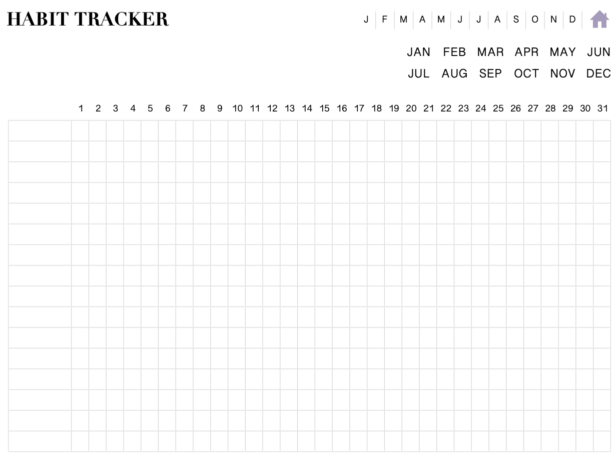 7 Free 2022 Digital Planner For A Productive New Year 12 habit tracker