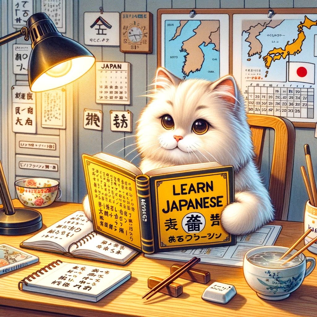 Japanese Learners, Relax! 10 Fun Ways to Take a Break from Learning Japanese 5 cat learning japanese