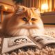 Japanese Learners, Relax! 10 Fun Ways to Take a Break from Learning Japanese 11 cat reading manhwa